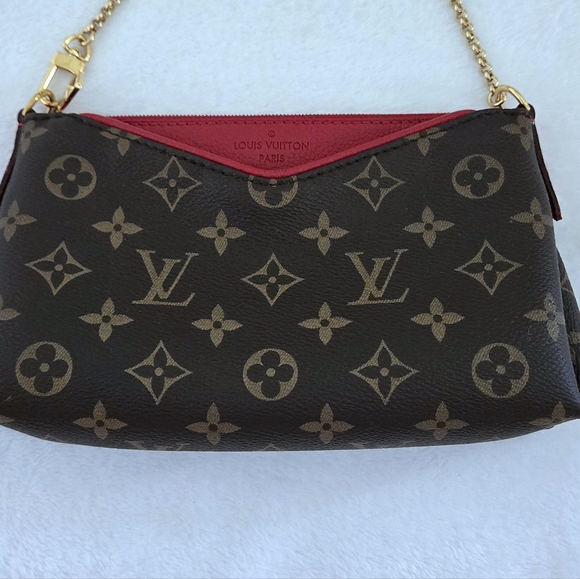 Louis Vuitton Pallas Clutch In Monogram Cerise❤️ - Picture 13 of 16